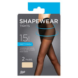 Boots 15D Matt Body Shaping Tights 2 pair pack Nude Small - McGrocer