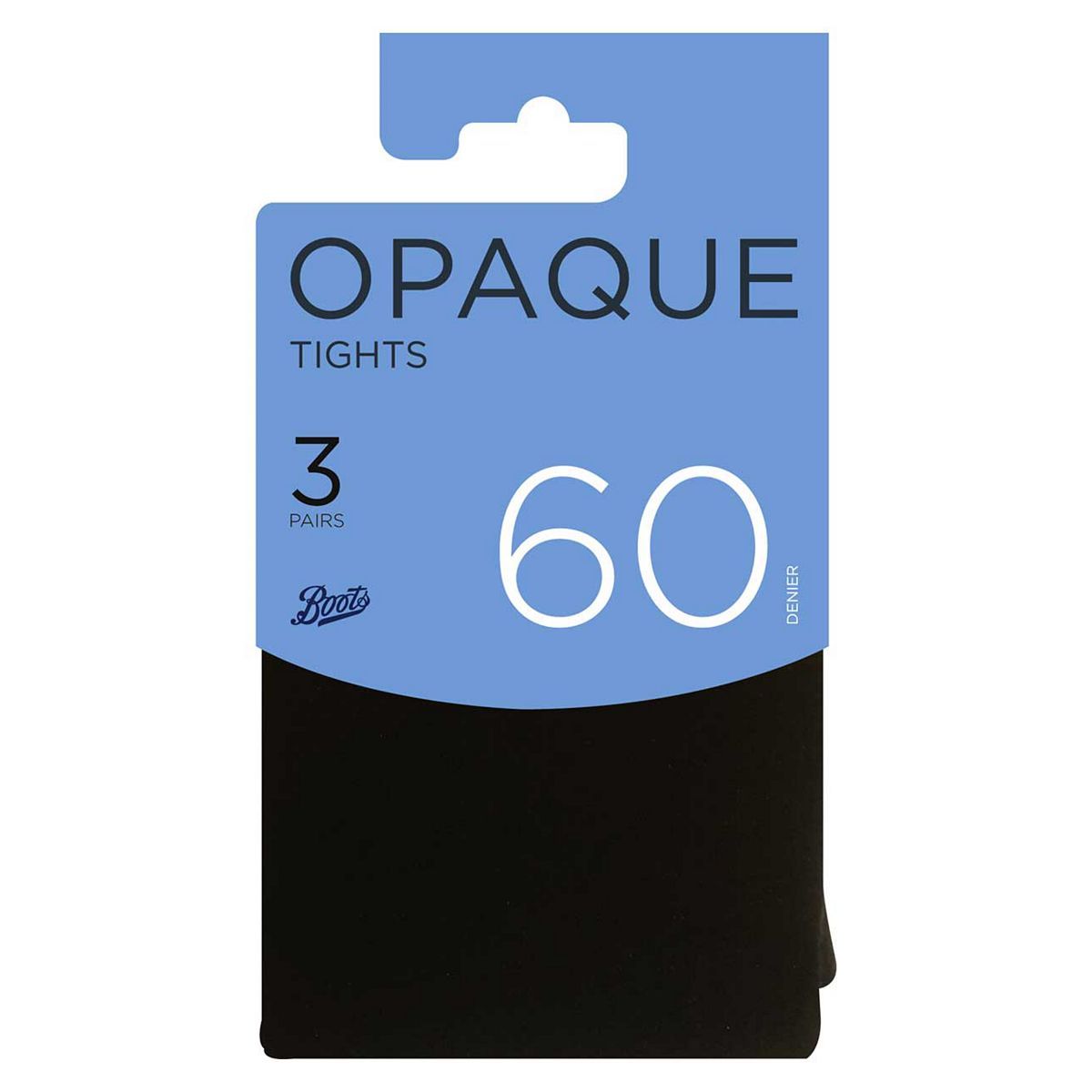 Boots 60 Denier Bodysensor Opaque Black Tights 3 Pair Pack - McGrocer