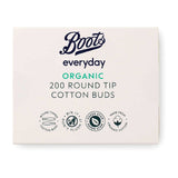 Boots Everyday Organic Round Tip Cotton Buds 200 buds - McGrocer