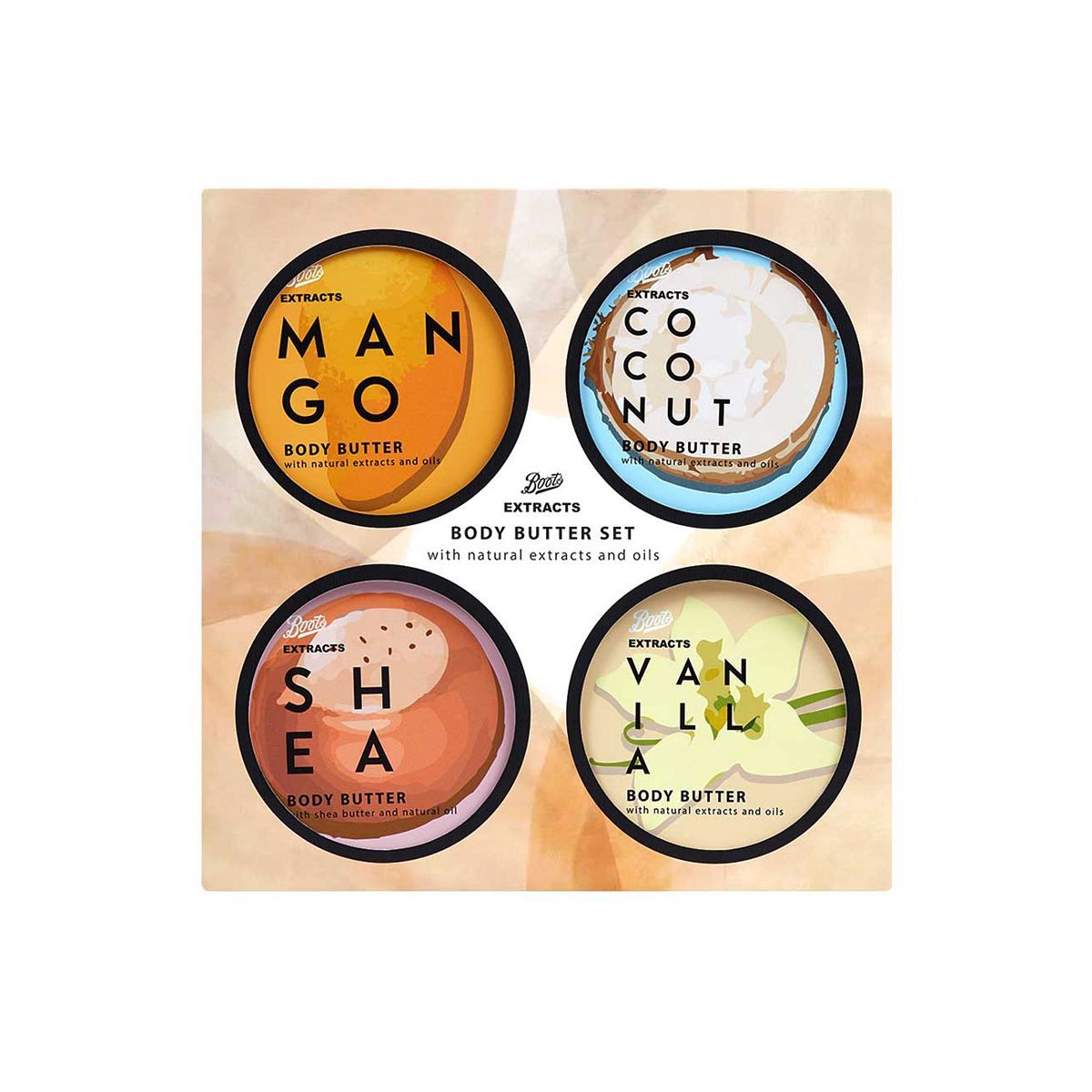 Boots Extracts Body Butter Gift Set 250ml x 4 - McGrocer