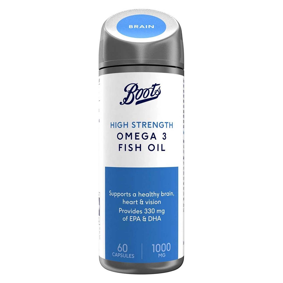 Boots High Strength Omega 3 Fish Oil 1000 mg 60 Capsules (2 month supply) - McGrocer