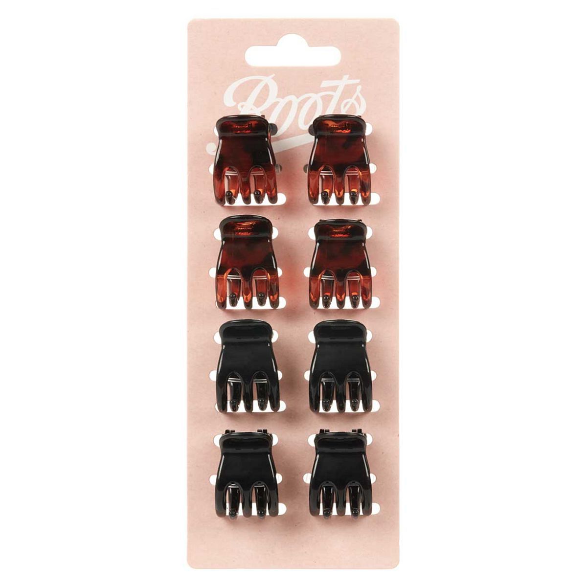 Boots mixed black tort jaw clips small 8s - McGrocer