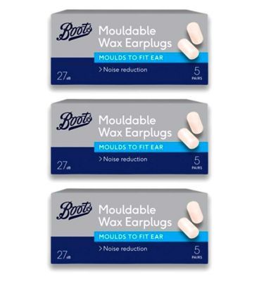 Boots Muffle Wax Earplugs (5 Pairs) x 3 Bundle - McGrocer
