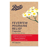 Boots Pharmaceuticals Migraine Relief Feverfew Capsules  - 30 Capsules - McGrocer