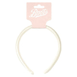 Boots satin white wedding headband - McGrocer