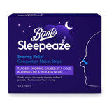 Boots Sleepeaze Snoring Relief Congestion Nasal Strips - 20 Strips - McGrocer