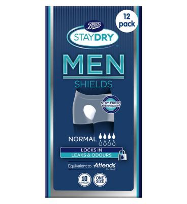 Boots StayDry Men Normal Shields - 120 Shields (12 Pack Bundle) - McGrocer