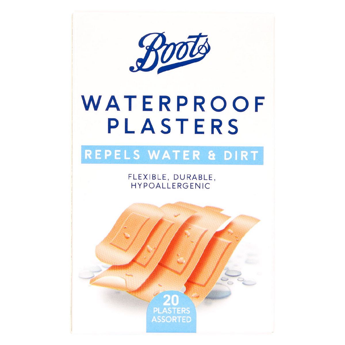 Boots Waterproof Plasters - 20 Pack - McGrocer