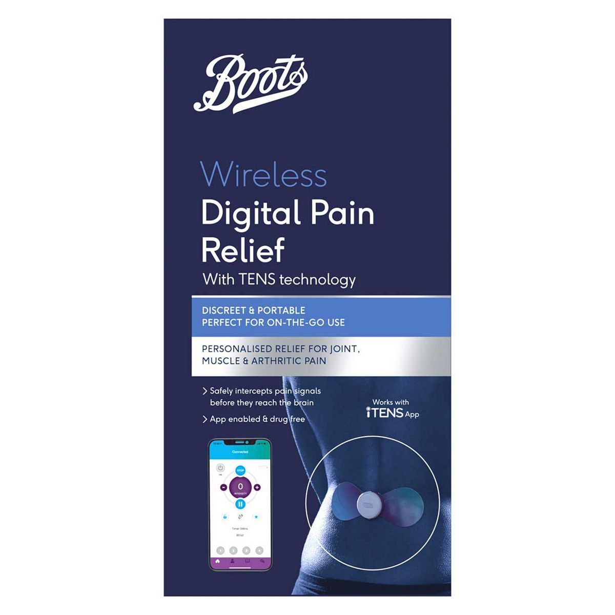 Boots Wireless Digital Pain Relief with TENS technology - McGrocer