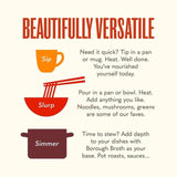 Borough Broth 24hr Organic Beef Bone Broth   324g - McGrocer