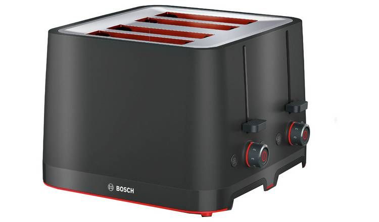 Bosch TAT3M143GB MyMoment Infuse 4 Slice Toaster - Black - McGrocer