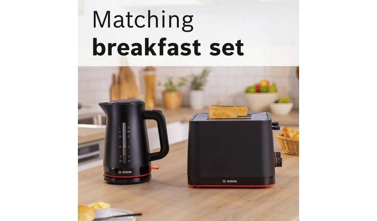 Bosch TAT3M143GB MyMoment Infuse 4 Slice Toaster - Black - McGrocer