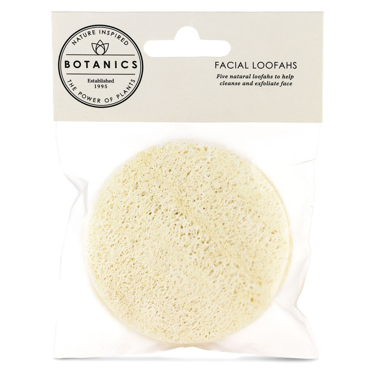 Botanics Natural Facial Loofahs x5 pack - McGrocer