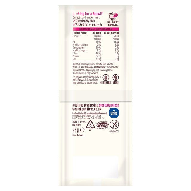 Boundless Sweet Chilli Nuts & Seeds Boost 25g - McGrocer