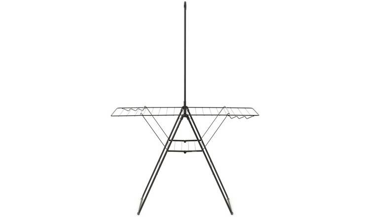 Brabantia 20m Hang On Clothes Airer with Rod - Black
