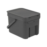 Brabantia 6 Litre Grey Sort & Go Waste Bin