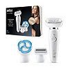 Braun Silk-épil 9 Flex, Epilator with Flexible head for Easier Hair Removal - White/Gold 9-010