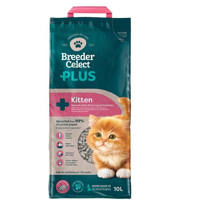 Breeder Celect Pro Biotic Kitten Paper Cat Litter 10L