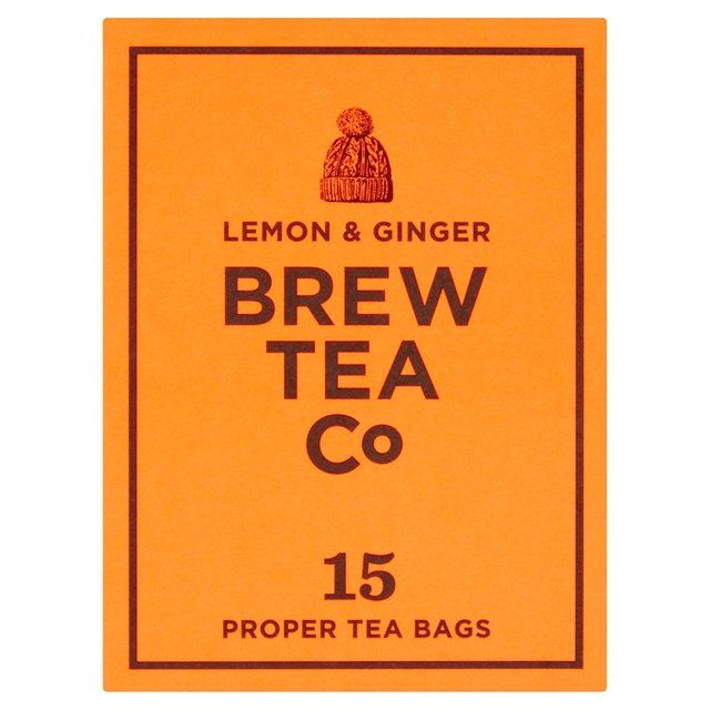 Brew Tea Co Lemon & Ginger Tea Bags 15 per pack