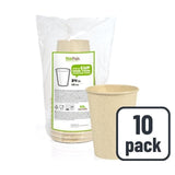 Brown Bio Bagasse Cups 10 per pack