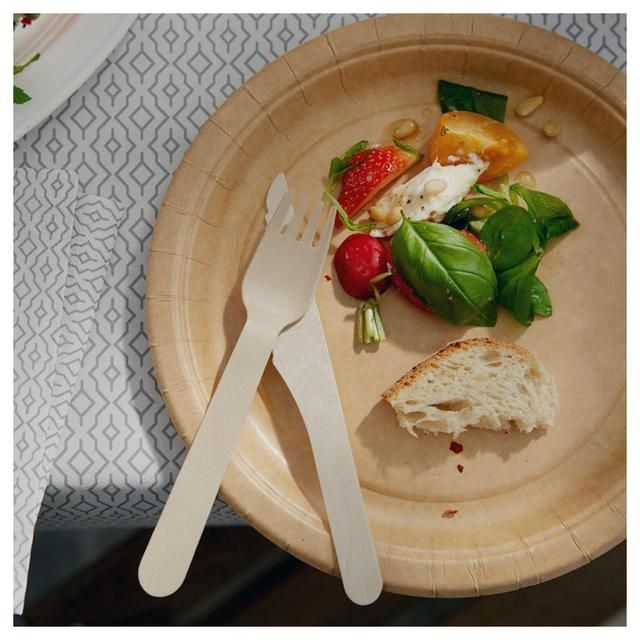 Brown Recyclable Paper Party Plates 20 per pack