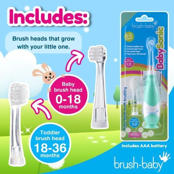 Brush Baby BabySonic® Electric Toothbrush for Toddlers