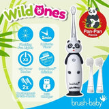 Brush Baby WildOnes-Panda Toothbrush & Applemint Toothpaste