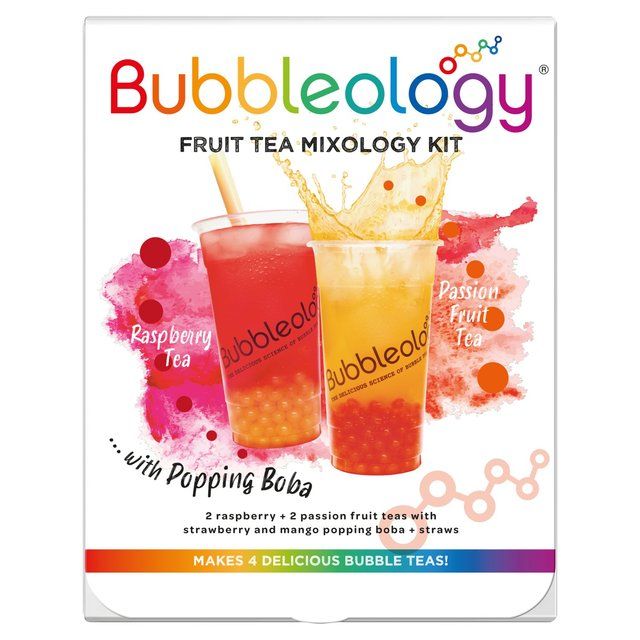 Bubbleology Fruit Bubble Tea Mixology Kit with Popping Boba 430g