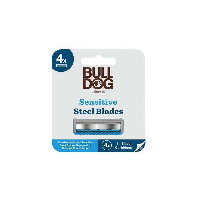 Bulldog Skincare - Sensitive Steel Razor Blades 4 per pack