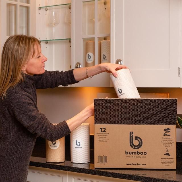 Bumboo - 100% Bamboo Kitchen Rolls 12 per pack