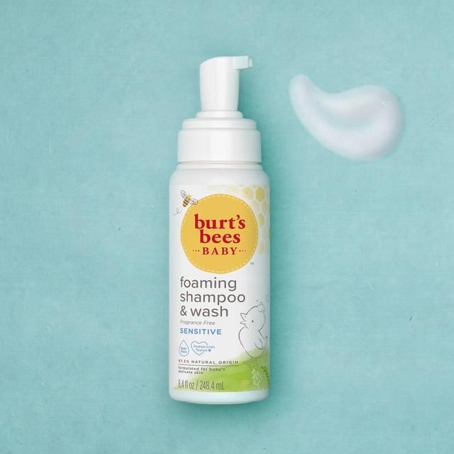 Burt's Bees Baby Unfragranced Foaming Shampoo & Wash for Sensitive Skin