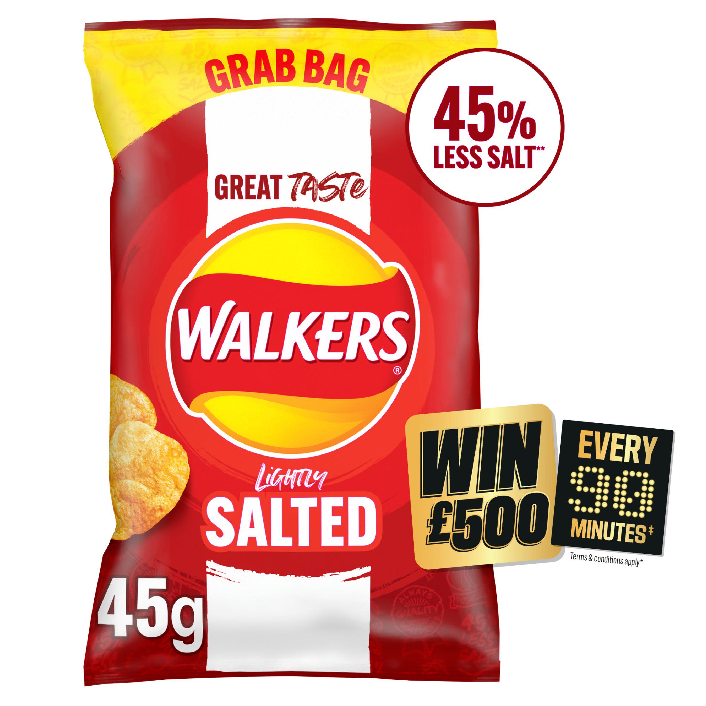 Walkers Less Salt Lightly Salted Crisps 45g GOODS Sainsburys