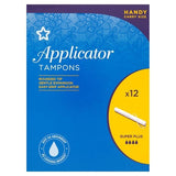 Superdrug Super Plus Applicator Tampon X12 GOODS Superdrug