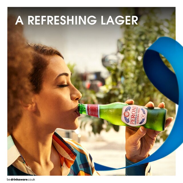 Peroni Nastro Azzurro Gluten Free Beer Lager Bottles 4 x 330ml - McGrocer