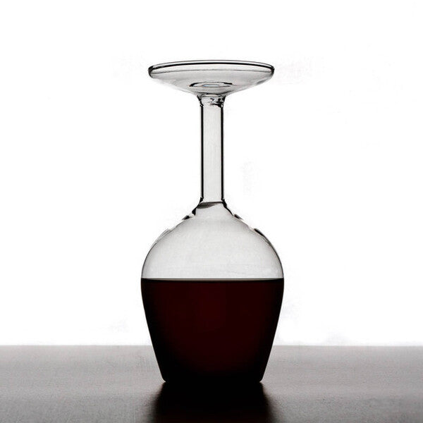 Upside Down Wine Glass 375ml GOODS Superdrug