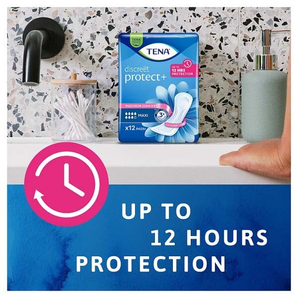 TENA Discreet Protect+ Maxi incontinence Pads 6 pack GOODS Superdrug