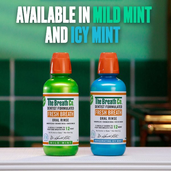 The Breath Co Fresh Breath Oral Rinse Mild Mint 500ml GOODS Superdrug
