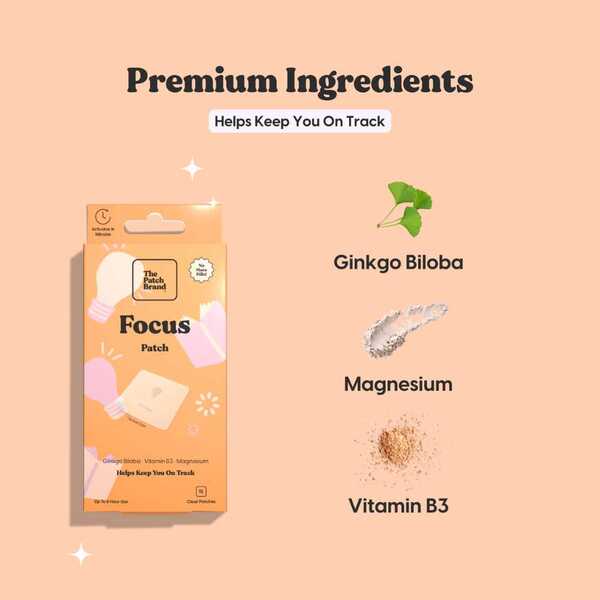 The Patch Brand Focus Vitamin Patch, 15 patches GOODS Superdrug