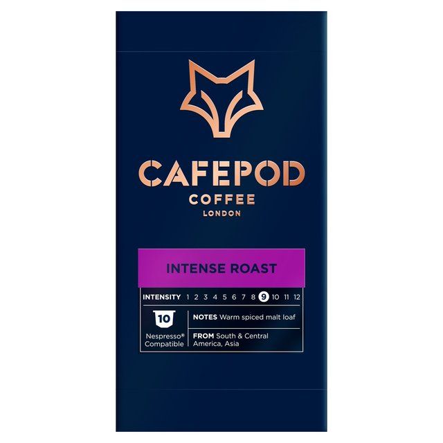 CafePod Intense Roast Nespresso Compatible Aluminium Coffee Pods 10 per pack