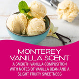 California Scents Monterey Vanilla Vent Sticks Car Air Fresheners 4 per pack