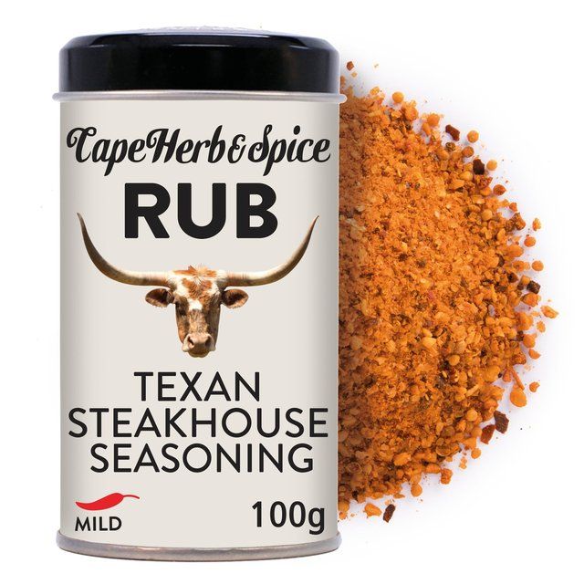 Cape Herb & Spice Texan Steakhouse Seasoning Rub Tin 100g