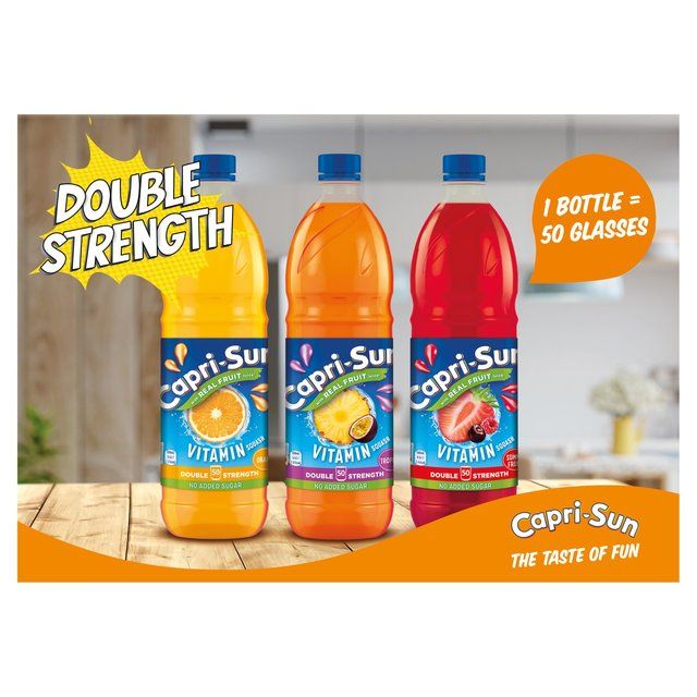 Capri-Sun Double Strength Orange Multivitamin Squash 1L
