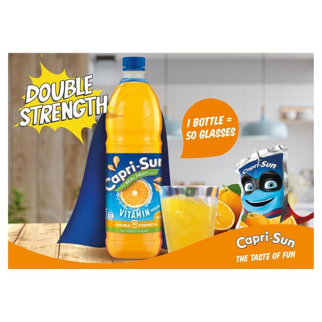 Capri-Sun Double Strength Orange Multivitamin Squash 1L