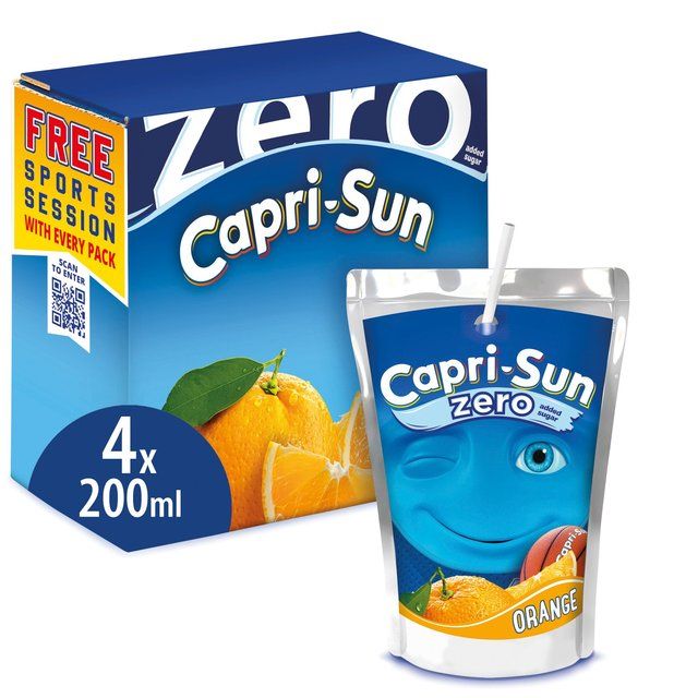Capri Sun Orange Zero 4 x 200ml