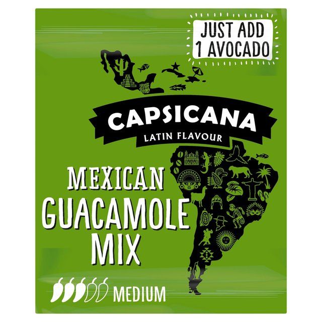 Capsicana Mexican Guacamole Mix Medium 25g