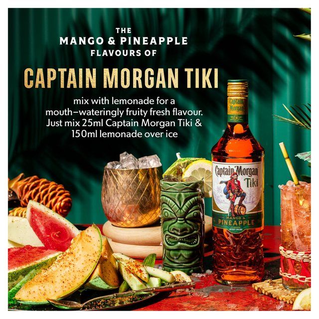 Captain Morgan Tiki Pineapple and Mango Rum Based Spirit Drink 70cl
