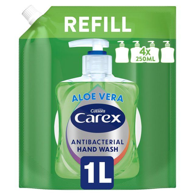 Carex Aloe Vera Antibacterial Handwash Refill 1L