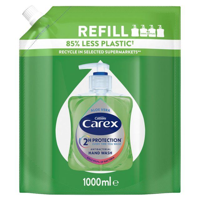 Carex Aloe Vera Antibacterial Handwash Refill 1L
