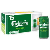 Carlsberg Pilsner Danish Lager Beer Cans 15 x 440ml