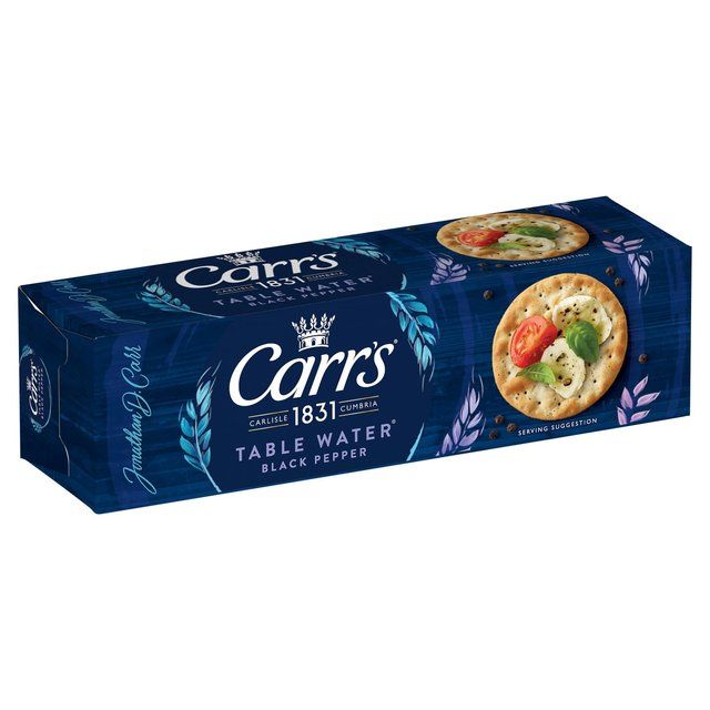 Carr's Table Water Cracked Black Pepper Crackers 125g